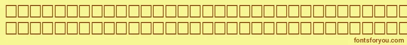 Odsfwf Font – Brown Fonts on Yellow Background