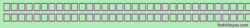 Odsfwf Font – Purple Fonts on Green Background