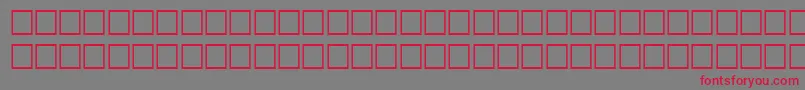 Odsfwf Font – Red Fonts on Gray Background