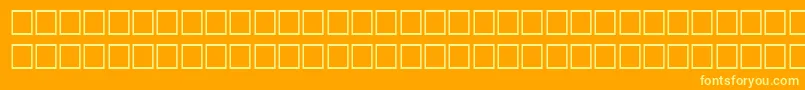 Odsfwf Font – Yellow Fonts on Orange Background