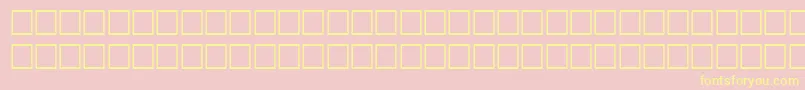 Odsfwf Font – Yellow Fonts on Pink Background