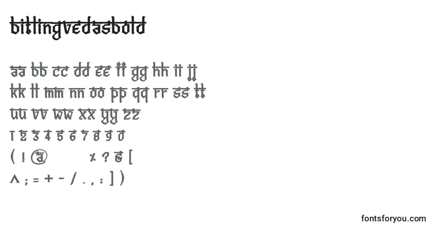Шрифт BitlingvedasBold – алфавит, цифры, специальные символы