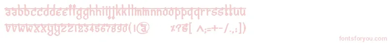 BitlingvedasBold Font – Pink Fonts on White Background