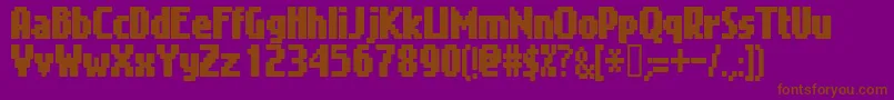 Gimenell Font – Brown Fonts on Purple Background