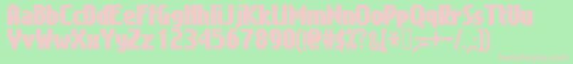 Gimenell Font – Pink Fonts on Green Background