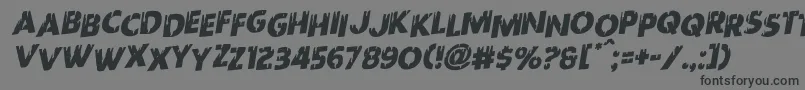 Redundeadstaggeredrotal Font – Black Fonts on Gray Background