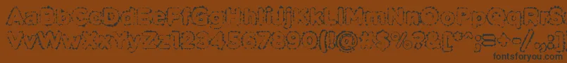 PabellonaBDuplex-fontti – mustat fontit ruskealla taustalla