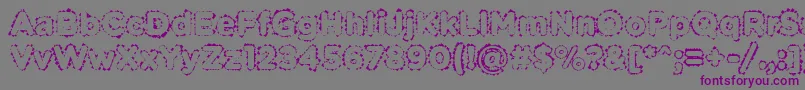 PabellonaBDuplex Font – Purple Fonts on Gray Background