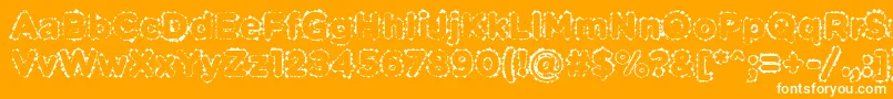 フォントPabellonaBDuplex – オレンジの背景に白い文字