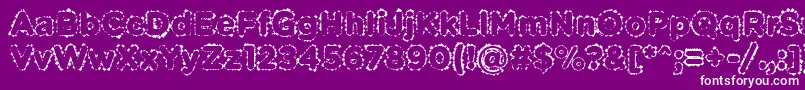 Шрифт PabellonaBDuplex – белые шрифты на фиолетовом фоне