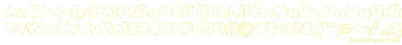 Шрифт PabellonaBDuplex – жёлтые шрифты