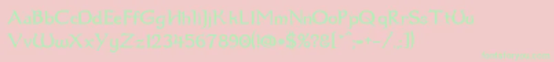 Dum1 Font – Green Fonts on Pink Background