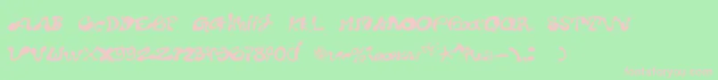 Pota Font – Pink Fonts on Green Background