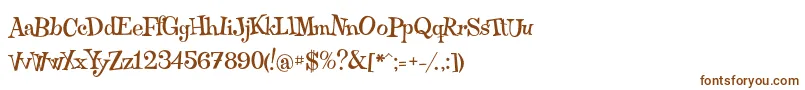 Qraxy-fontti – ruskeat fontit