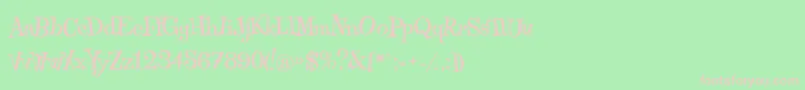 Qraxy Font – Pink Fonts on Green Background