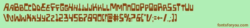 Xpedcond-fontti – ruskeat fontit vihreällä taustalla