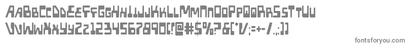 Xpedcond-fontti – harmaat kirjasimet valkoisella taustalla