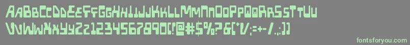 Шрифт Xpedcond – зелёные шрифты на сером фоне