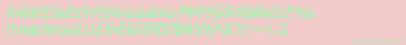 Xpedcond Font – Green Fonts on Pink Background