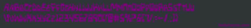 Шрифт Xpedcond – фиолетовые шрифты на чёрном фоне