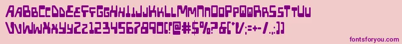 Xpedcond Font – Purple Fonts on Pink Background