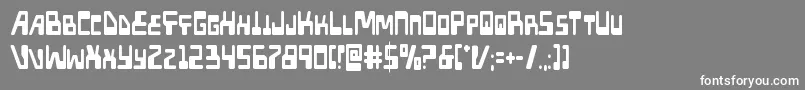 Шрифт Xpedcond – белые шрифты на сером фоне
