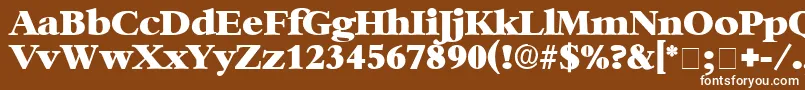 IngenueDisplaySsi Font – White Fonts on Brown Background