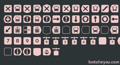 Metrofont font – Pink Fonts On Black Background
