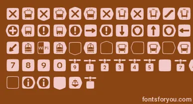 Metrofont font – Pink Fonts On Brown Background