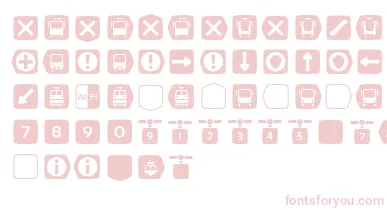 Metrofont font – Pink Fonts On White Background