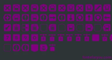Metrofont font – Purple Fonts On Black Background