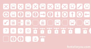 Metrofont font – White Fonts On Pink Background