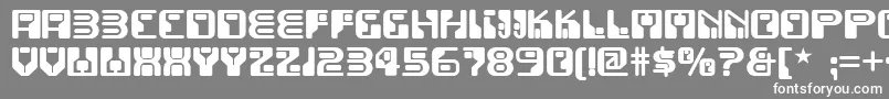 Funkyrundkopfnf Font – White Fonts on Gray Background