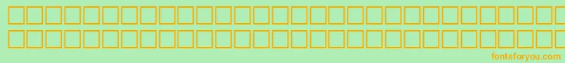 Alawi31 Font – Orange Fonts on Green Background