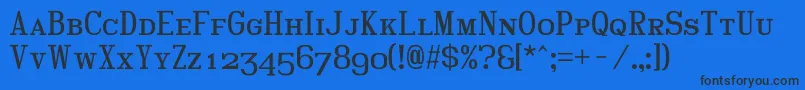 Hindscap Font – Black Fonts on Blue Background