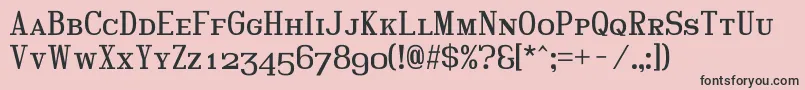 Hindscap Font – Black Fonts on Pink Background