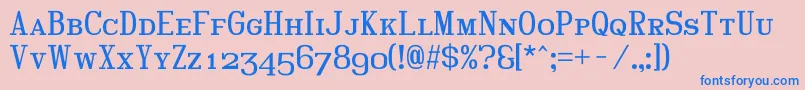 Hindscap Font – Blue Fonts on Pink Background