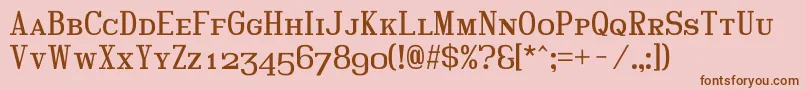 Hindscap Font – Brown Fonts on Pink Background