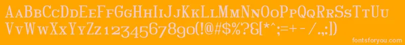 Hindscap Font – Pink Fonts on Orange Background
