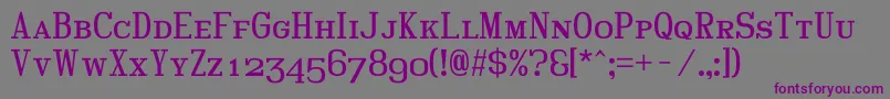 Hindscap Font – Purple Fonts on Gray Background