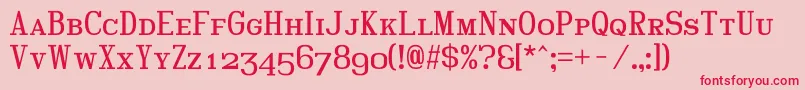 Шрифт Hindscap – красные шрифты на розовом фоне