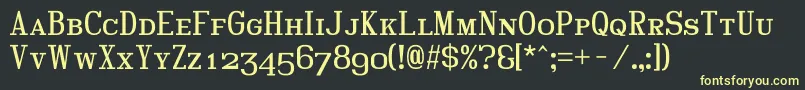 Hindscap Font – Yellow Fonts on Black Background