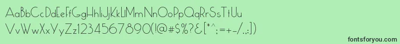 Cumulus Font – Black Fonts on Green Background