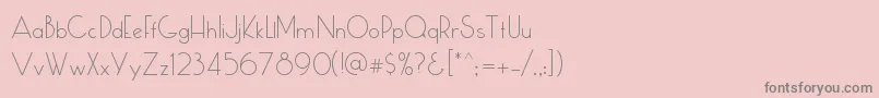 Cumulus Font – Gray Fonts on Pink Background