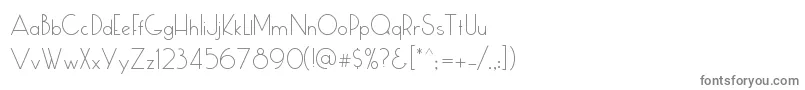 Шрифт Cumulus – серые шрифты на белом фоне