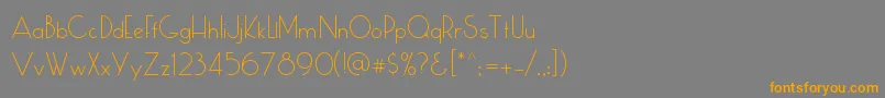 Cumulus Font – Orange Fonts on Gray Background