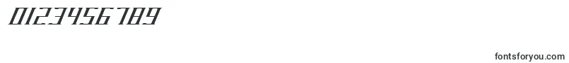 DarkwindItalic-Schriftart – Schriften für Zahlen und Nummern