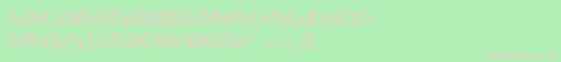 フォントBackroadModernConden – 緑の背景にピンクのフォント
