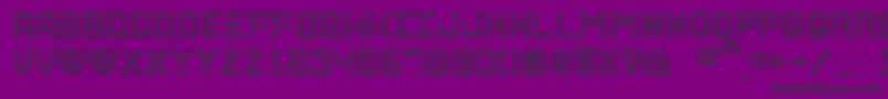 GraniteRockSt Font – Black Fonts on Purple Background