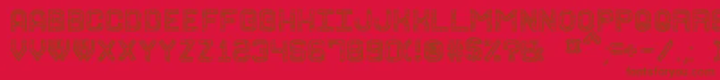GraniteRockSt-fontti – ruskeat fontit punaisella taustalla